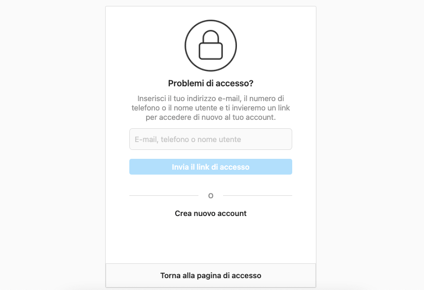 account instagram hackerato
