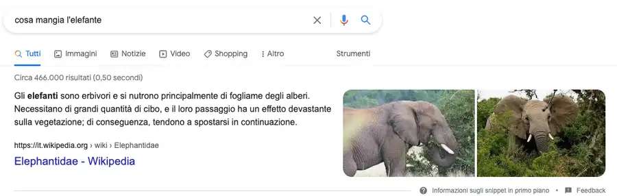 fattori di ranking della vocal search