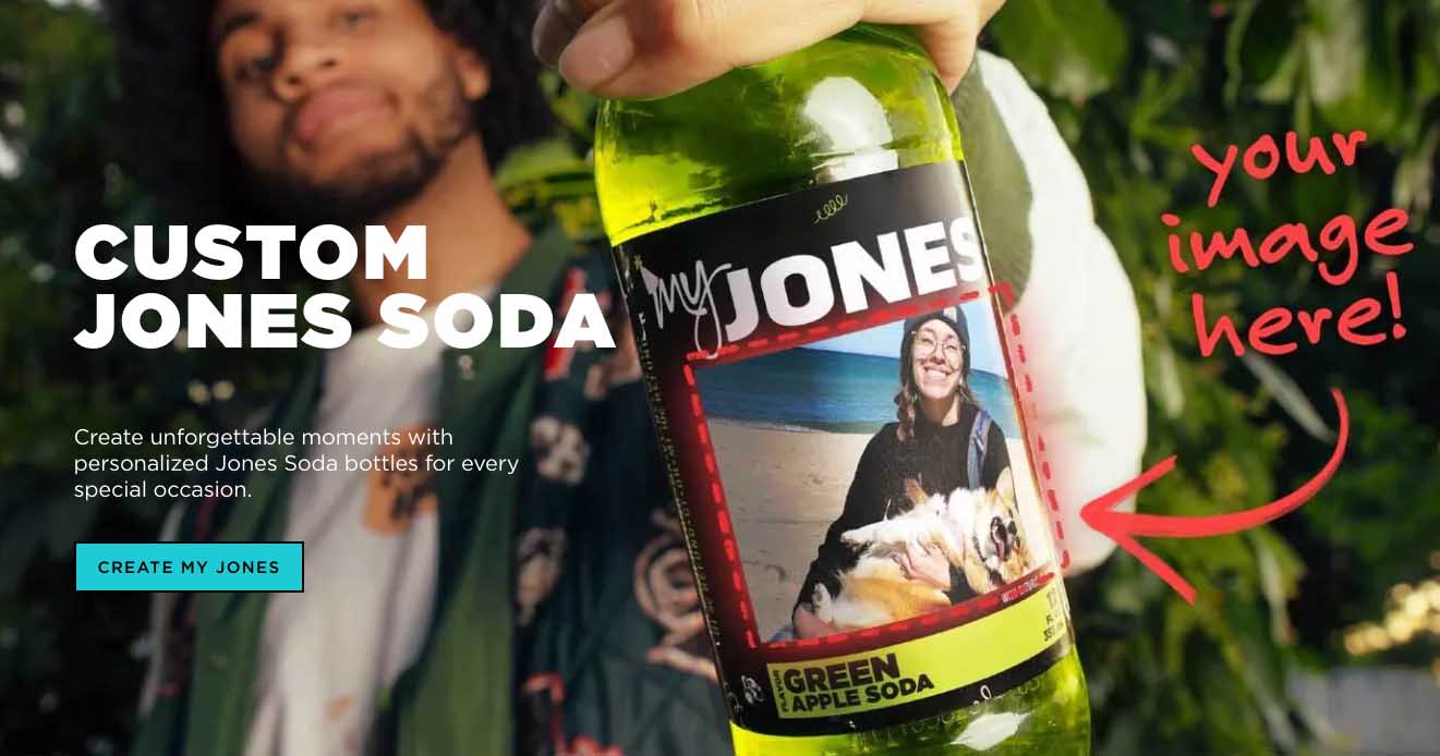 jones soda etichette virali con i propri follower