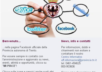 La pagina fan della provincia di Trento compie un anno. Ecco il bilancio.