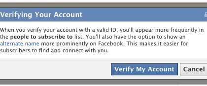 Facebook apre agli account verificati e agli pseudonimi